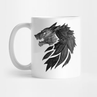 The Fenris WOLF of the old world (dark) Mug